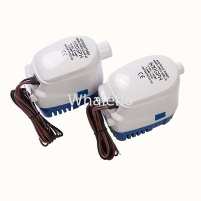 Auto Bilge Pump 600/750/1100GPH DC 12/24V White Electric Water Pump For Aquario Submersible Seaplane Motor Houseboat
