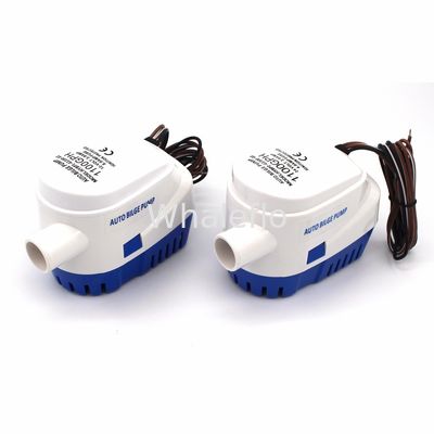 Auto Bilge Pump 600/750/1100GPH DC 12/24V White Electric Water Pump For Aquario Submersible Seaplane Motor Houseboat