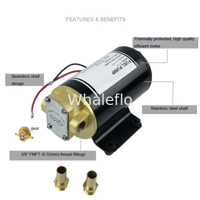 Whaleflo gear oil pump 24V dc 14LPM 3M Psi for water and machinery/disel transfer pump/electric oil pump
