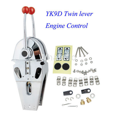 Whaleflo YK9D Boat Marine Twin Lever Engine Throttle Control 080CC（33C）Control Cable