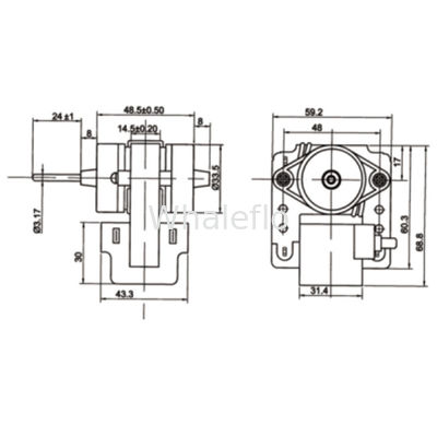 Whaleflo SM102J SHADED POLE MOTOR FOR REFRIGERATOR PARTS 2800rpm