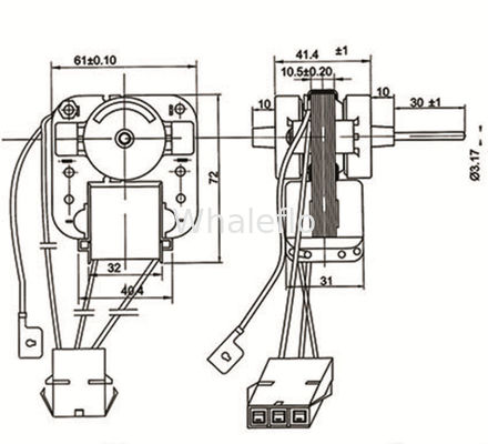 Whaleflo 2800rpm 220V COPPER WIRE AC MOTOR REFRIGERATOR 50/60HZMOTOR