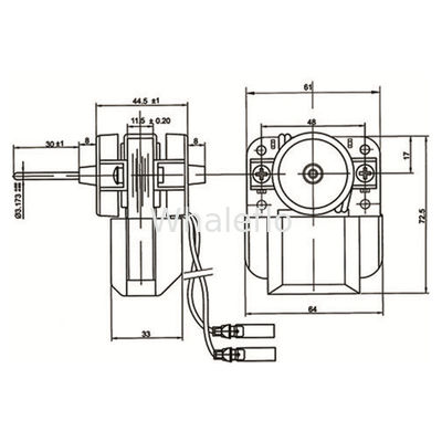 Whaleflo 220V 280rpm REFRIGERATOR MOTOR- SHADED POLE MOTOR FOR REFRIGERATOR