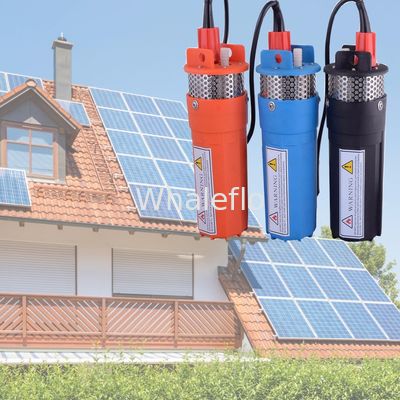 Whaleflo orange color 12v Solar Electric Submersible Water Pump System Cheap Plastic Price With 6.0LPM Flow Rate