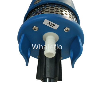 Whalelfo blue plastic 105-110PSI 12v dc portable submersible deep well solar pump for irrigation