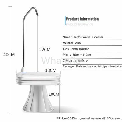 Whaleflo Drinking Water Pump Universal Gallon USB Electric 5V 50HZBottled Water Dispenser Switch Quantitative Pumping