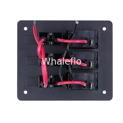 Whaleflo LED Boat Caravan Rocker Switch Panel Overload Protection Breakers Horizontal