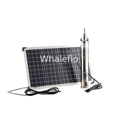 Whaleflo solar stainless screw submersible pump 600W 115 lift brushless high flow solar water pumps 76mm head
