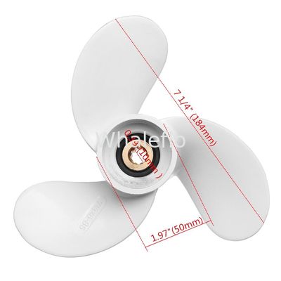 Whaleflo 3 Blade 7 1/4 X 6 Aluminum Marine Outboard Propeller For Yamaha 2.5-3HP 6L5-45943-00-EL
