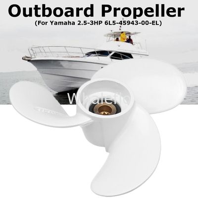 Whaleflo 3 Blade 7 1/4 X 6 Aluminum Marine Outboard Propeller For Yamaha 2.5-3HP 6L5-45943-00-EL