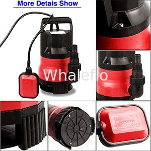 Sump Pump Clean Dirty Water Submersible Pump 400W Pump for Swimming Pool Drain (Red)